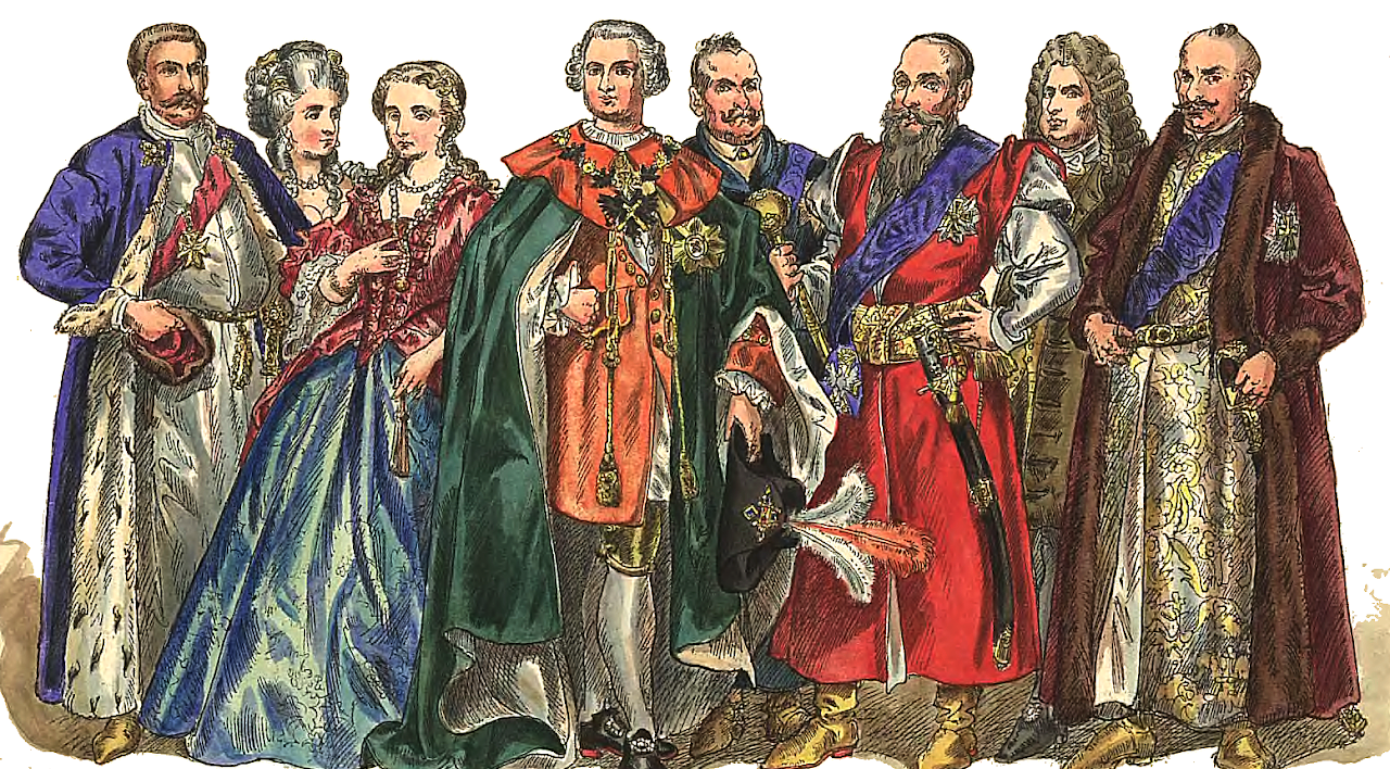 Princes, dukes and chieftains of Europe in their robes of estate